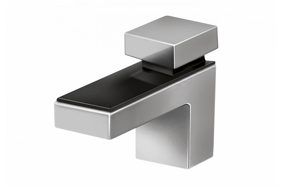 Polctartó fali, GS02, 67x26mm, 45mm anyagvastagsághoz, króm