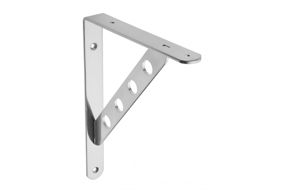 Polctartó konzol WB-24, erősítéssel, króm