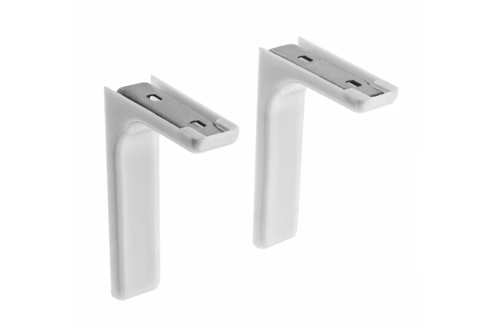 Polctartó konzol műanyag takaróval 120mm, fehér