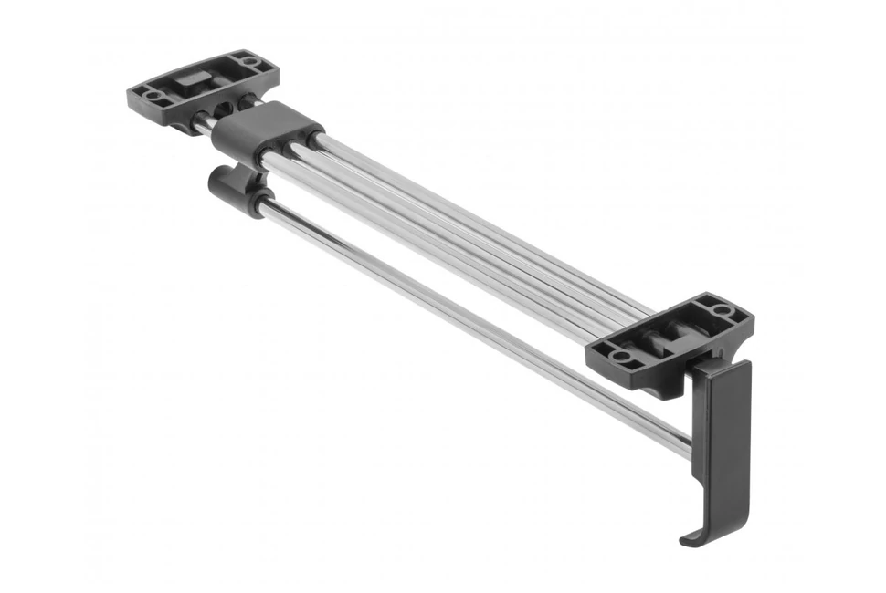 Gardób vállfatartó kihúzható, WSD, 73mm magas, részleges kihúzású, fekete-króm, 250mm