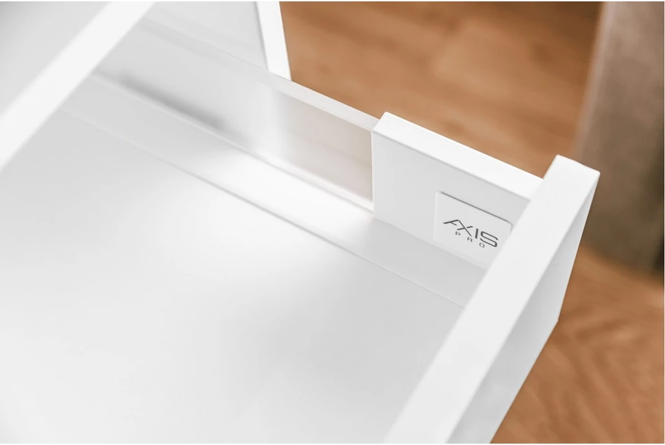 Fiókoldal AXISPRO B, 120x300mm, fehér, üvegoldallal
