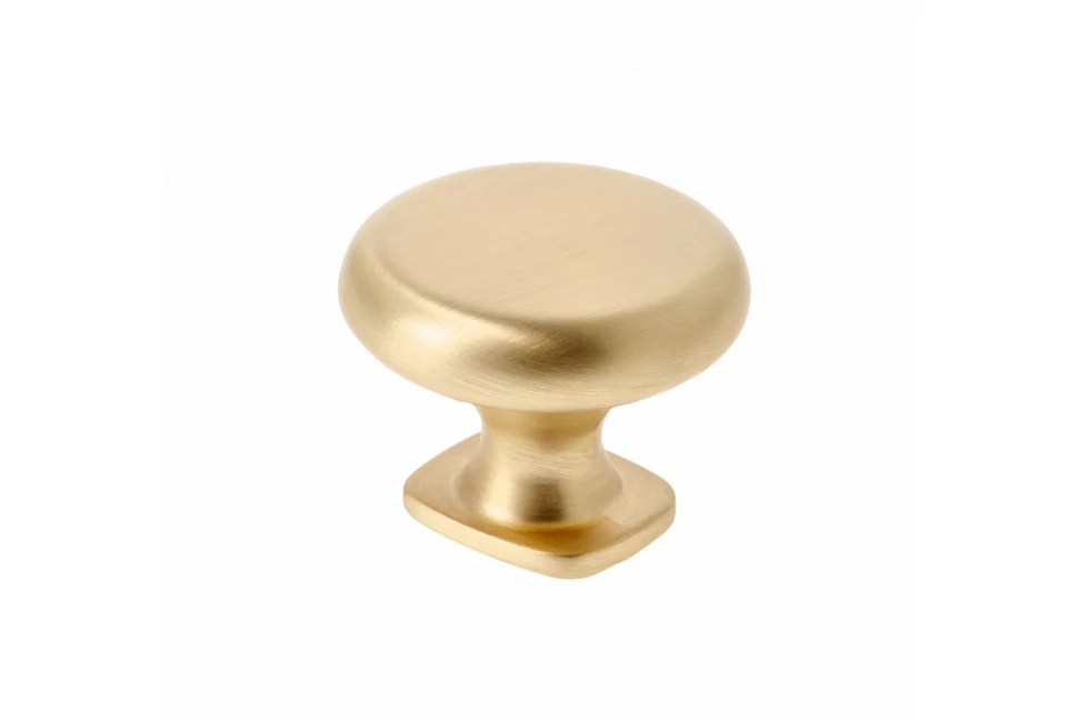 Fogantyú fém, gomb, LORENA, csiszolt arany