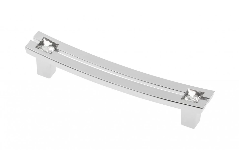 Fogantyú üveg-fém,   96mm, UZ-71C, króm