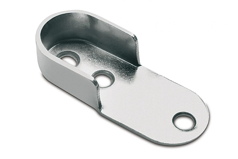 Mándlirúd tartó oválishoz, acél