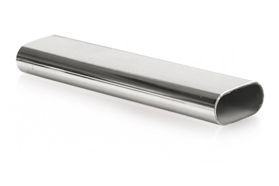 Mándlirúd, ovális, 15*30*0,8mm, 3000mm, króm