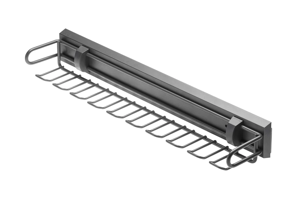Gardób SMART nyakkendőtartó 68mm magas, teljes kihúzású, csillapított záródású, golyós fióksínnel szerelve, antracit