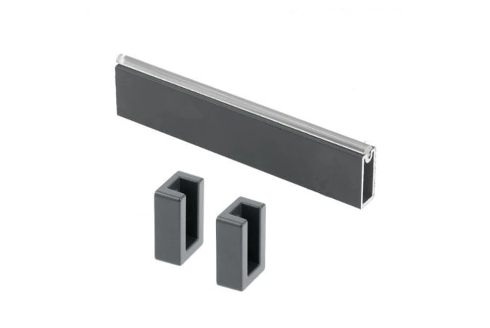 Mándlirúd szögletes 33*12*3000mm, antracit