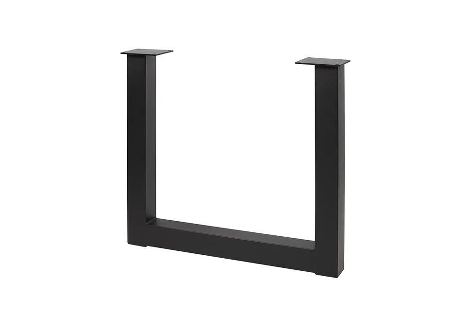 Asztalláb fém INDUSTRIA-P80,  710mm, fekete Stolmet