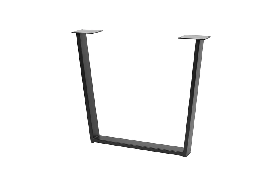 Asztalláb fém INDUSTRIA-T20,  710mm, fekete Stolmet