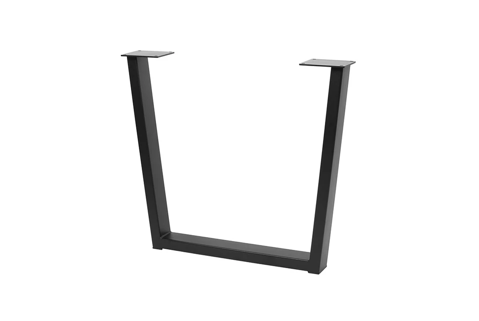 Asztalláb fém INDUSTRIA-T40,  710mm, fekete Stolmet