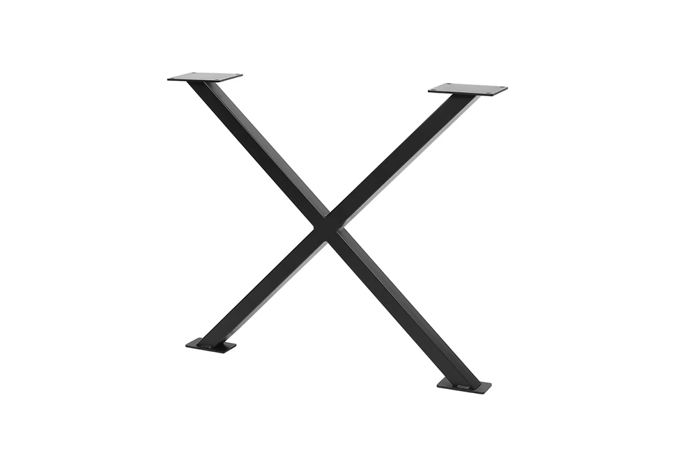 Asztalláb fém INDUSTRIA-X20,  710mm, fekete Stolmet