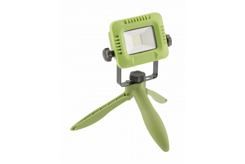 LED reflektor akumulátorral ALLEDO 20W, 1600lm, AC220-240V, 50/60 Hz, PF>0,5, RA>80, IP54, 120°, 6400K, zöld