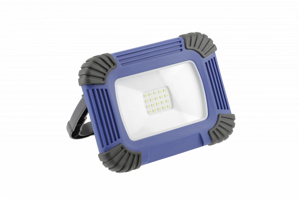 LED reflektor akkumulátorral ONYX 20W, 1600lm, AC220-240V, 50/60 Hz, PF>0,5, RA>80, IP54, 120°, 6400K, kék