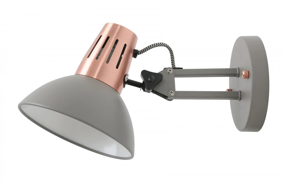 Lámpa Fali lámpatest ARTEMIA, 2164 AC220-240V, 50/60Hz, 1*E27, max.40W, IP20, Átmérő 16,3cm, egyes, szürke