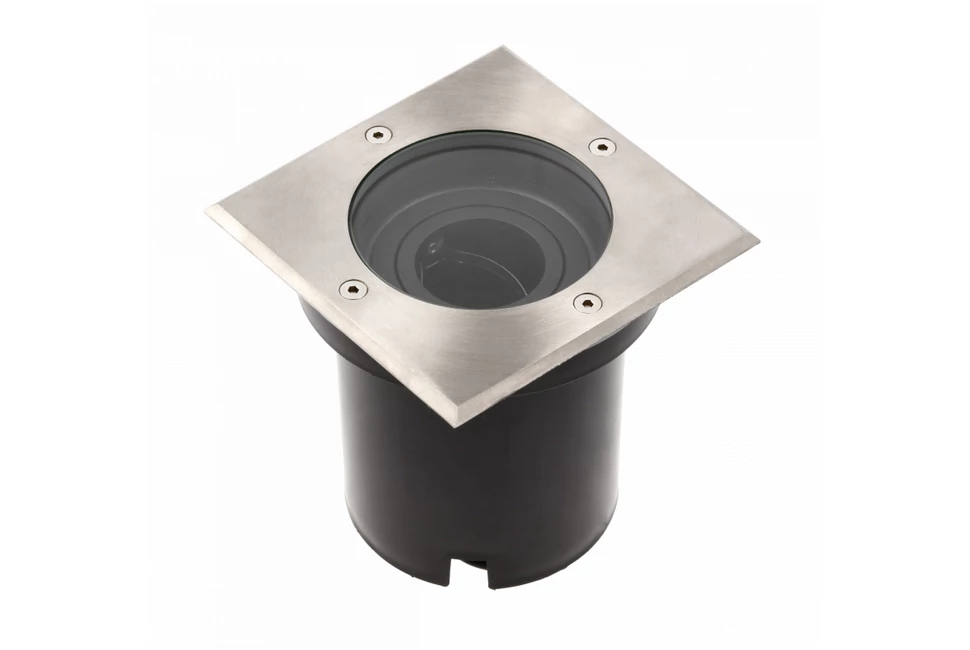 Lámpa Kerti lámpatest BETA-K (négyzet), max.50 W, GU10, IP67, AC220-240V, 50/60Hz, inox