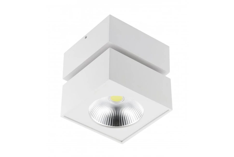 Lámpa Mennyezeti BIANCO 15W 1500lm, AC220-240V, 50/60 Hz, PF>0,5, Ra≥80, IP20, IK06, 36°, 4000K, kocka, fehér