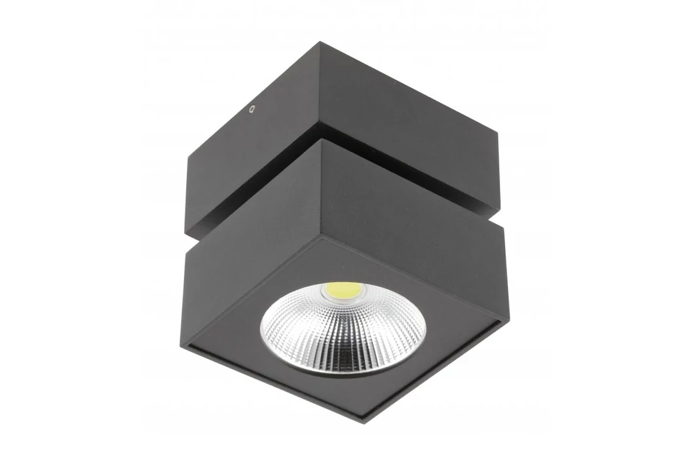 Lámpa Mennyezeti BIANCO 15W 1500lm, AC220-240V, 50/60 Hz, PF>0,5, Ra≥80, IP20, IK06, 36°, 4000K, kocka, fekete