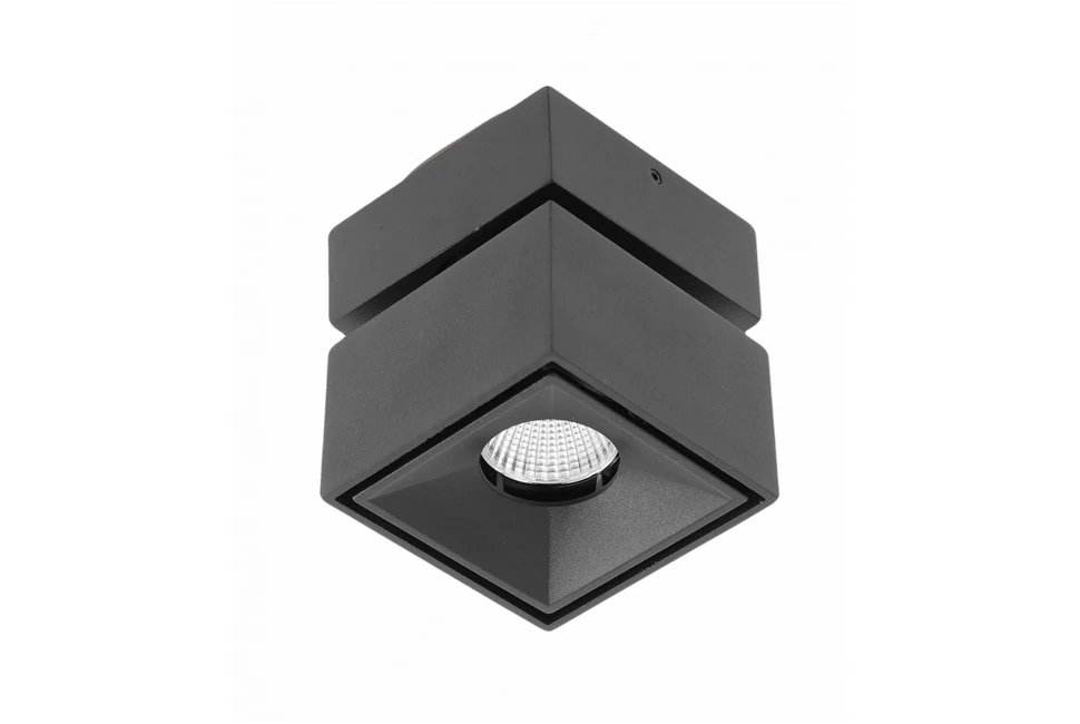 Lámpa Mennyezeti BIANCO, 8W, 680lm, AC220-240V, 50/60 Hz, PF>0,9, Ra≥80, IP20, IK06, 36°, 4000K, kocka, fekete