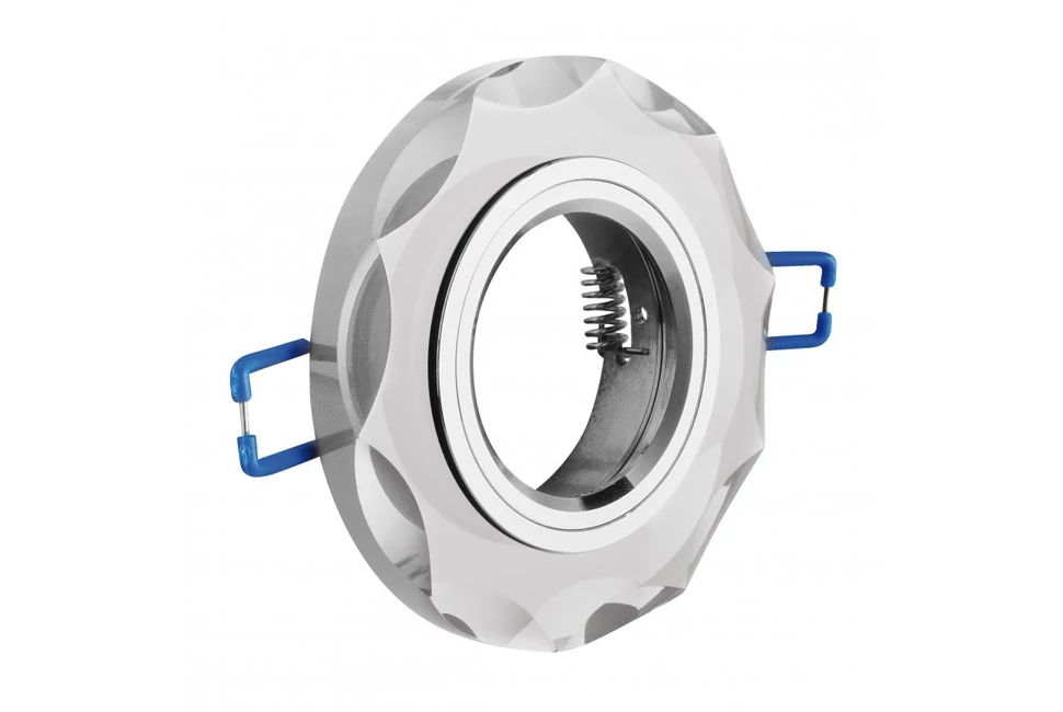 Lámpa Mennyezeti lámpatest BRILLANTE, üveg, fehér kristály, kör