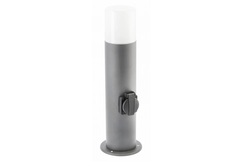 Lámpa Kerti lámpatest CORTA-P 40, E27, MAX.25W, IP44, AC220-240V, 50-60Hz, plug max. 3000W, rúd, grafit