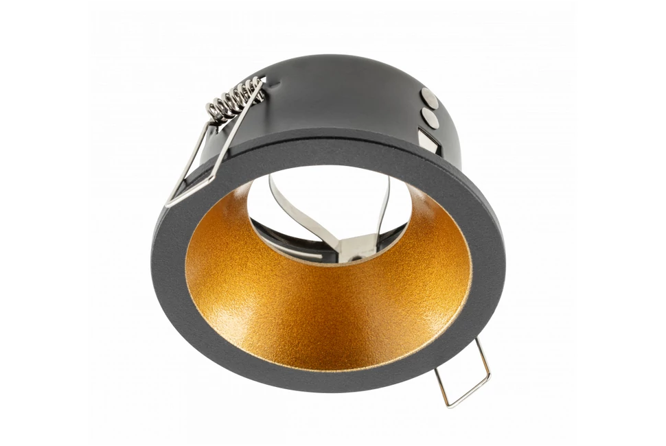 Lámpa Mennyezeti lámpatest ELVA, IP54, Ø85x45mm,kör, fekete/réz