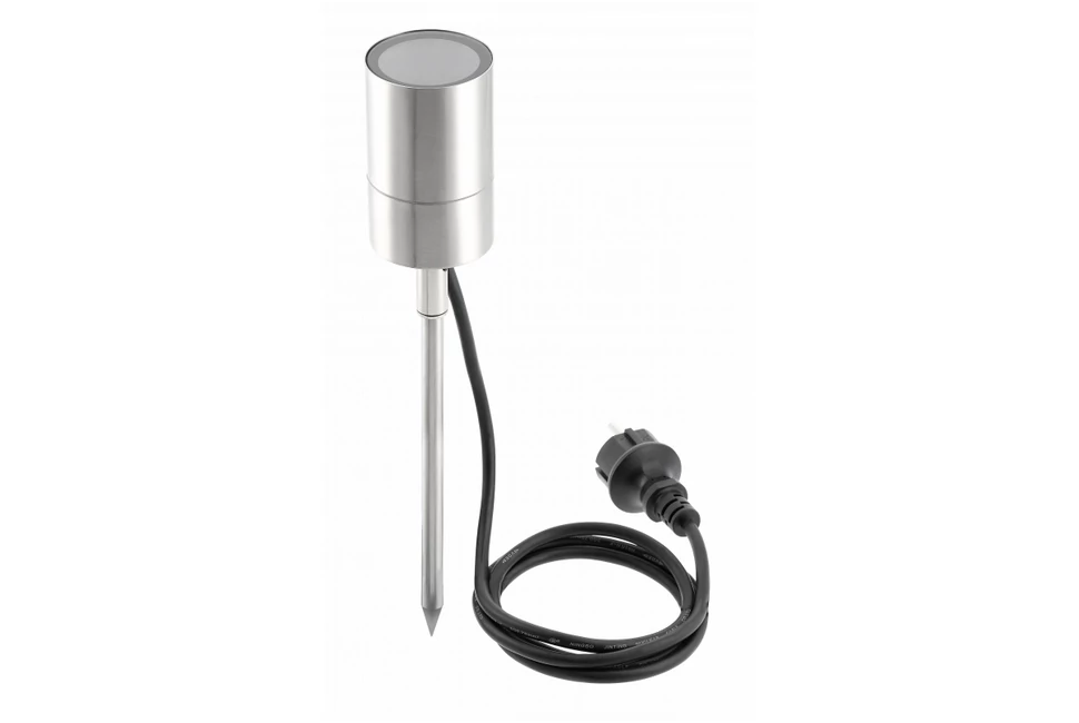 Lámpa Kerti lámpatest  GRAZIE, GU10, max.20W, IP44, AC220-240V, 50-60Hz, kábel 1,5 m csatlakozóval, inox