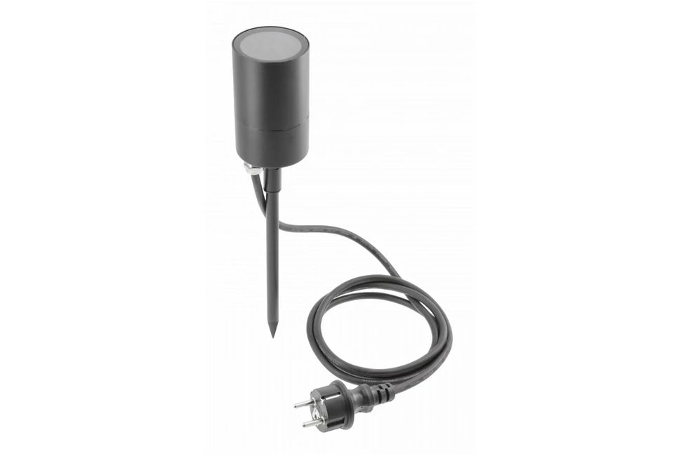 Lámpa Kerti lámpatest GRAZIE, GU10, max.20W, IP44, AC220-240V, 50-60Hz, kábel 1,5 m csatlakozóval, fekete
