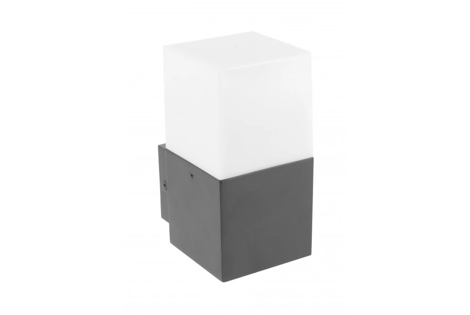 Lámpa Kerti lámpatest LARGO-AU, E27, max.15W, IP44, AC220-240V, 50-60Hz, falra szerelhető, grafit