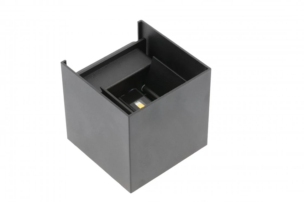 Lámpa Fali lámpa MISSOURI-K, 7W, 540lm, AC220-240V, 50/60 Hz, PF>0,5 ,Ra≥80, IP54, IK08, 4000K, négyzet, fekete