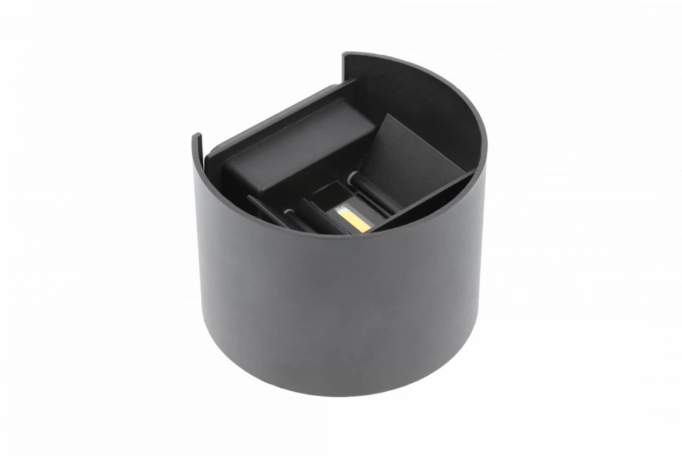 Lámpa Fali lámpa MISSOURI-O, 7W, 540lm, AC220-240V, 50/60 Hz, PF>0,5 ,Ra≥80, IP54, IK08, 4000K, kör, fekete