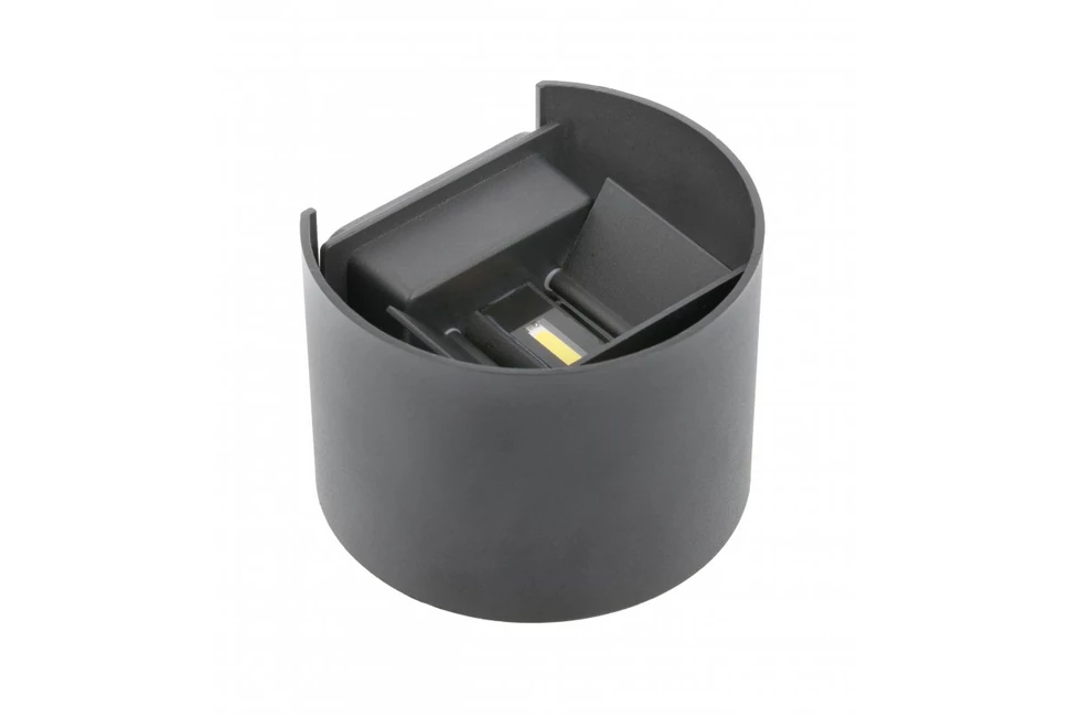 Lámpa Fali lámpa MISSOURI-O, 7W, 540lm, AC220-240V, 50/60 Hz, PF>0,5 ,Ra≥80, IP54, IK08, 4000K, kör, szürke