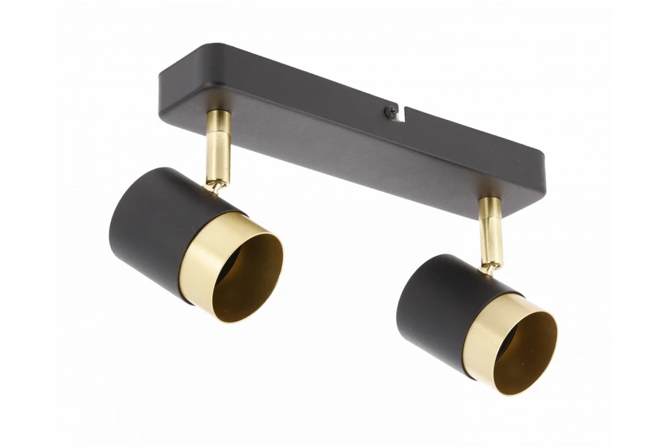 Lámpa Mennyezeti lámpatest ORIO, aluminium, 24.0x5.5x14.0 , IP20, 2*GU10, max. 50W, kör, fekete