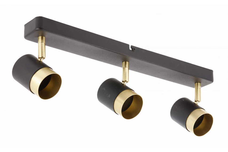 Lámpa Mennyezeti lámpatest ORIO, aluminium, 43.0x5.5x14.0, IP20, 3*GU10, max. 50W, kör, fekete