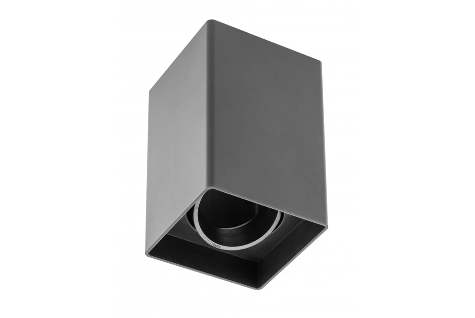 Lámpa Mennyezeti lámpatest RESTO, PC, 80x80x125 mm, IP20, max 20W, négyzet, fekete