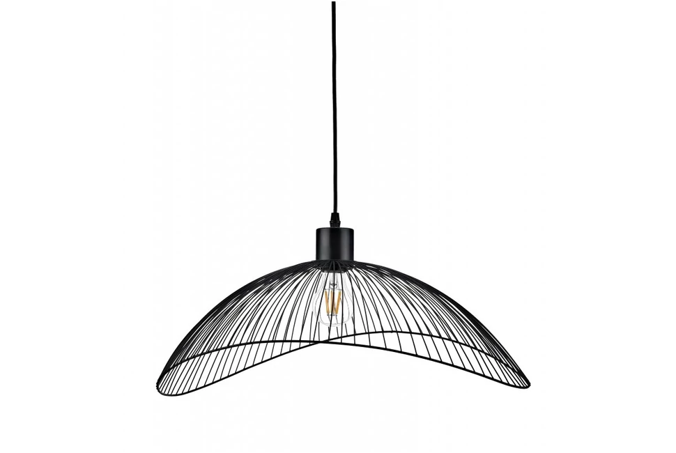 Lámpa Mennyezeti lámpatest RETO 1,4137,AC220-240V,50/60Hz,1*E27,IP20,átmérő 40CM,egyes,fekete