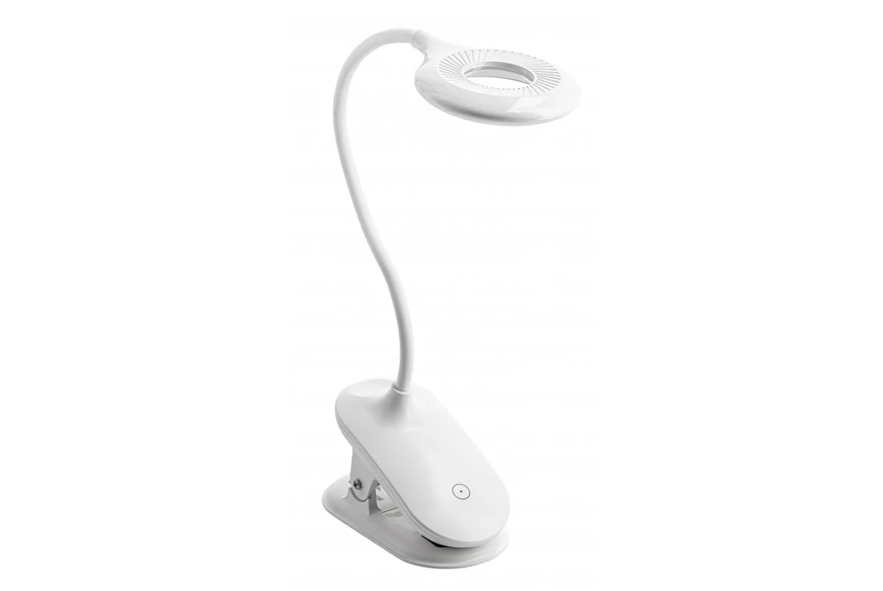 Lámpa Asztali RINGO, 4W, 200lm.DC5V, 1A, 3000K-6000K, 3-CCT, bat.1200 mAh, Ra>80, fényerő-szabályozás, fehér