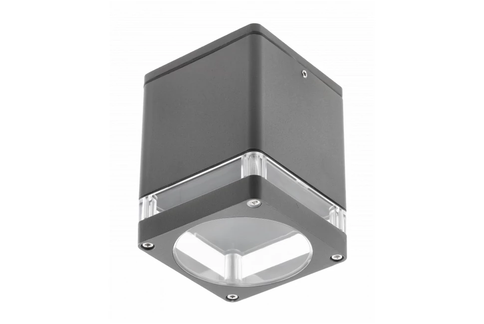 Lámpa Mennyezeti lámpatest RIVEN, aluminium, 102x120, IP54, max 35W, négyzet, grafit