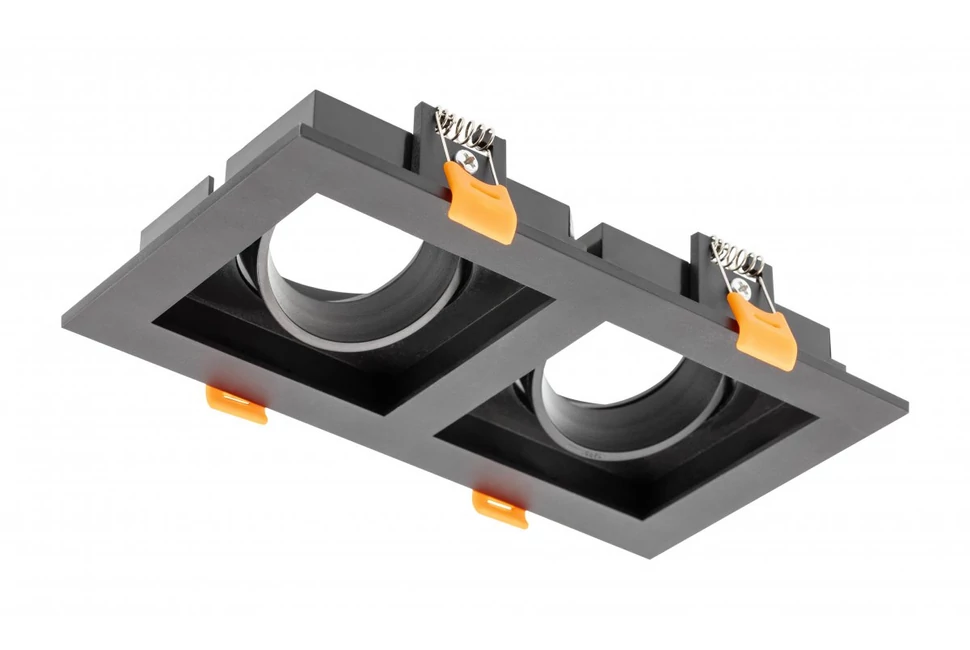 Lámpa Mennyezeti lámpatest RUBIO IP20, 187x102mm, dupla, négyzet, fekete