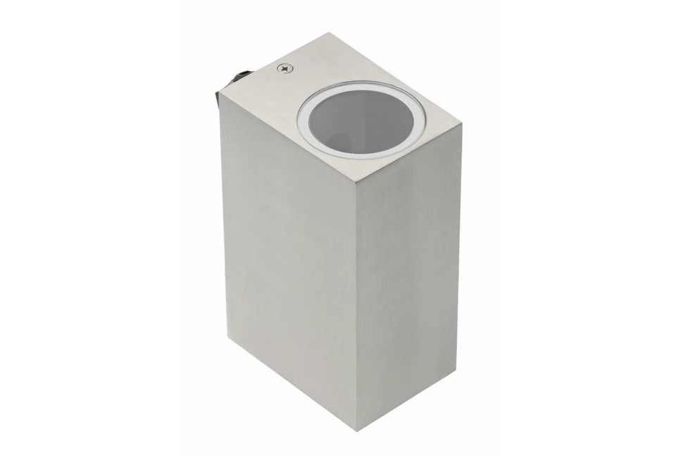 Lámpa Fali lámpa TIAGO négyzet, 2 irányú, GU10, MAX.2x35W, IP54 AC220-240V, 50/60Hz, inox