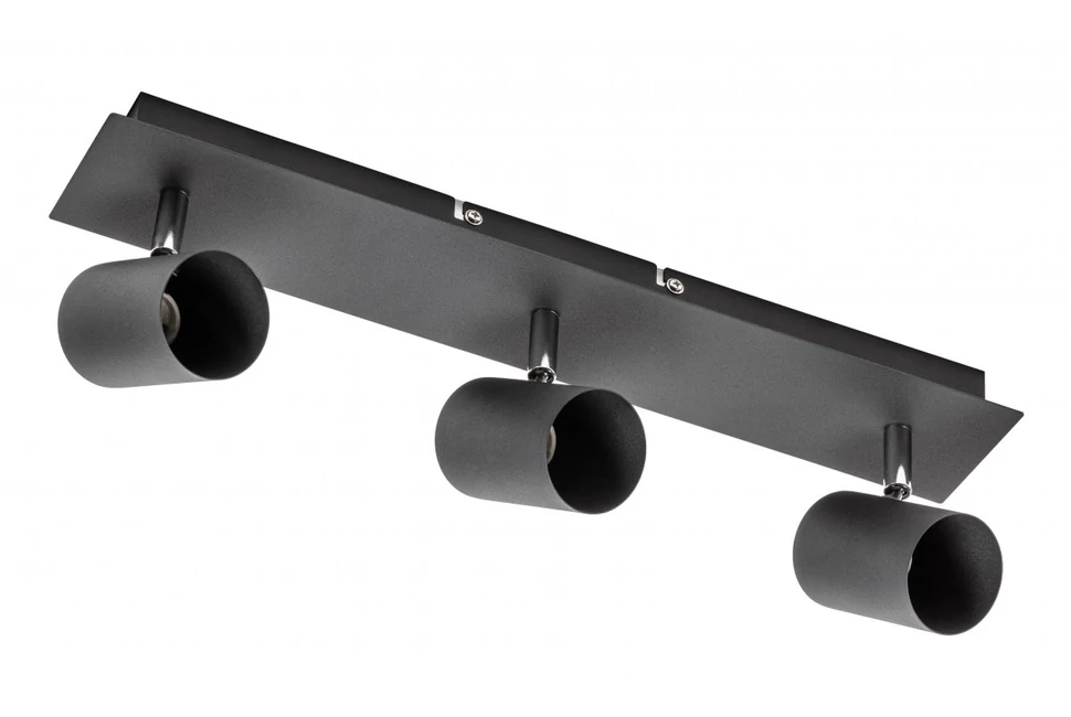 Lámpa Mennyezeti lámpatest VENETO, IP20, max. 20W, 3 x GU10, kör, fekete