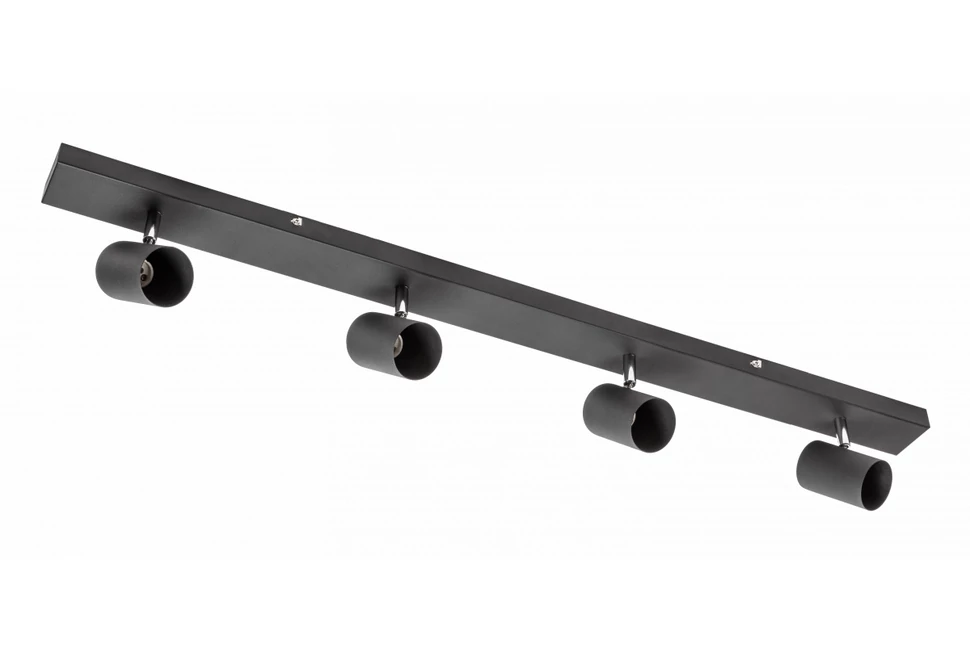 Lámpa Mennyezeti lámpatest VENETO, IP20, max. 20W, 4 x GU10, kör, fekete