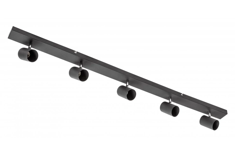 Lámpa Mennyezeti lámpatest VENETO, IP20, max. 20W, 5 x GU10, kör, fekete