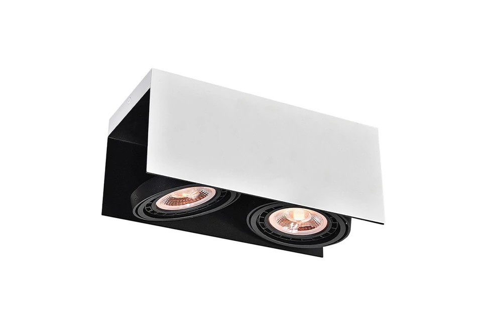 Lámpa Mennyezeti lámpatest Verso,4250,AC220-240V, 50/60 Hz, IP 20,2*GU10, ES111, dupla, fehér/fekete