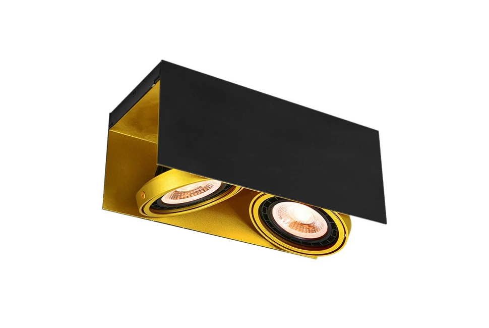 Lámpa Mennyezeti lámpatest Verso,4212,AC220-240V, 50/60 Hz, IP 20,2*Gu10,ES111, dupla, fekete/arany