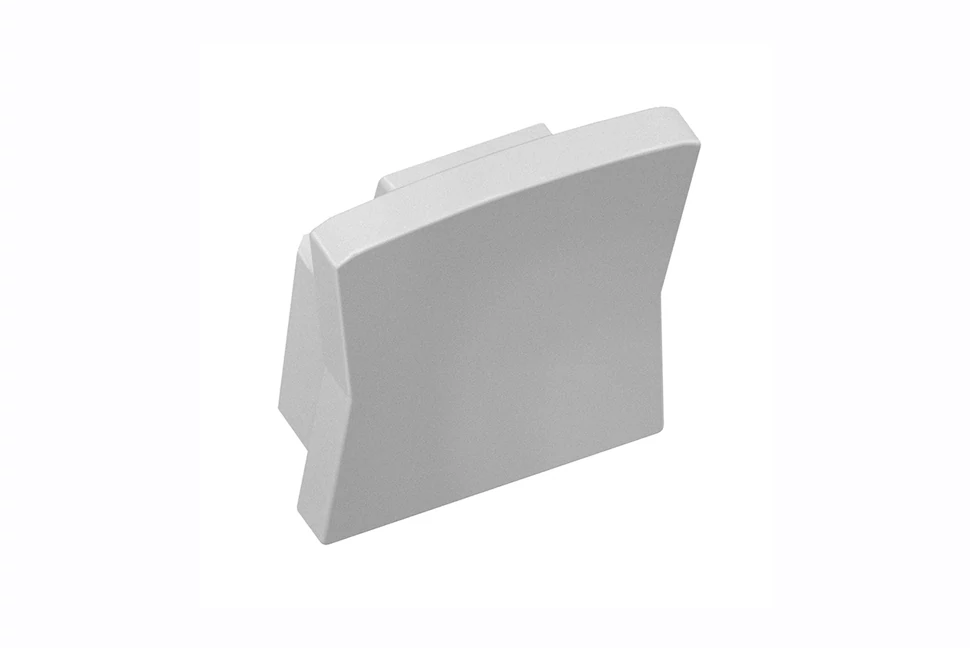 LED Profil végzáró, GLAX micro csavarozhatóhoz, 10 db/csomag, szürke