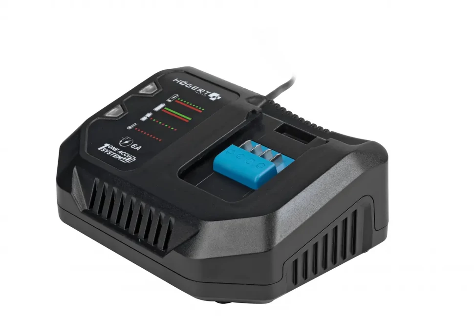 Högert HT2E242-C40 akkumulátor töltő 18V, 4Ah, dobozban