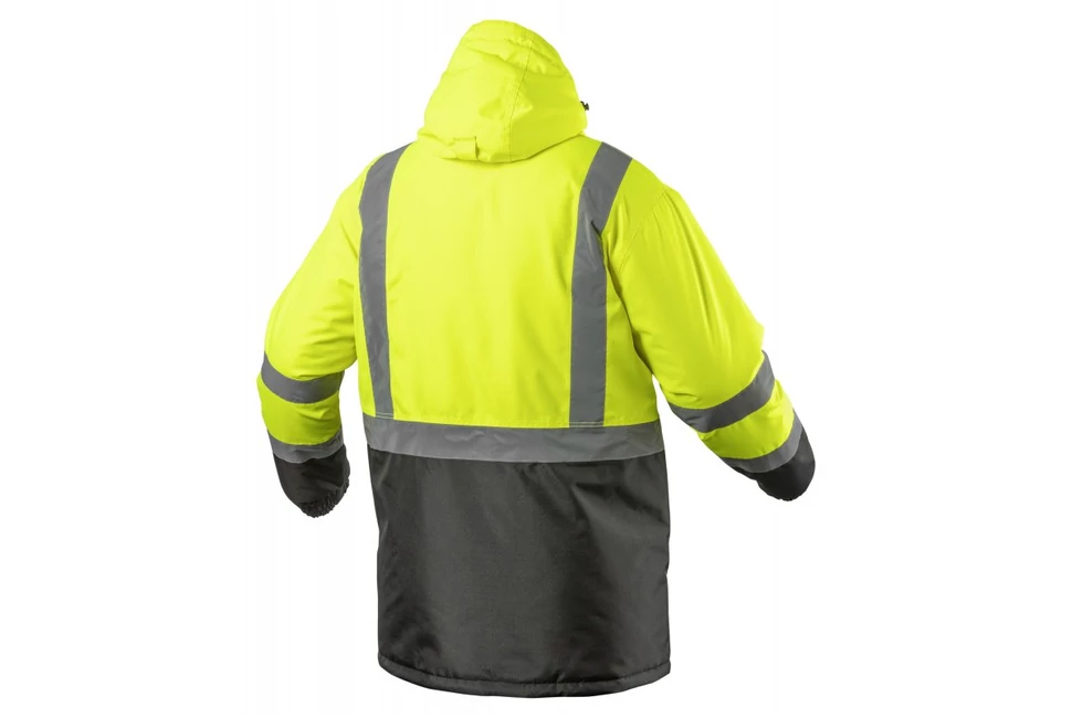 Munkaruha Högert LEDA Szigetelt téli sárga, láthatósági dzseki, S