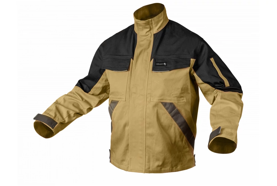 Munkaruha Högert EDGAR Munkavédelmi kabát, bézs, S