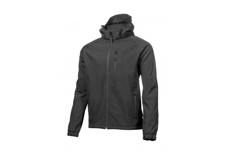 Munkaruha Högert DITTER Softshell kabát kapucnival, fekete 2XL (56)