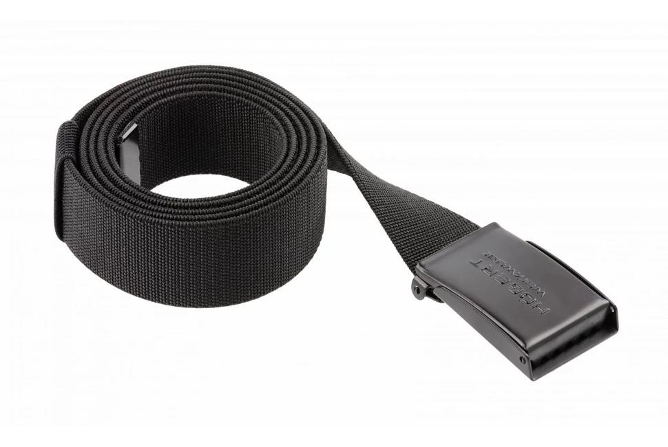 Munkaruha Högert WESEL öv műanyag csattal, univerzális, fekete, 130 cm